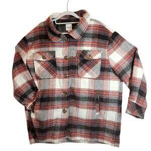 Kensie Women 1x Plaid Flannel lined Jacket Pockets Work gorpcore outdoor shacket